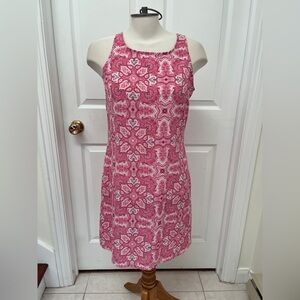 Tattoo Pink Patterned Sleeveless Dress